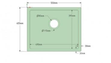 Granite Sink Tengri - 40x50cm Gray